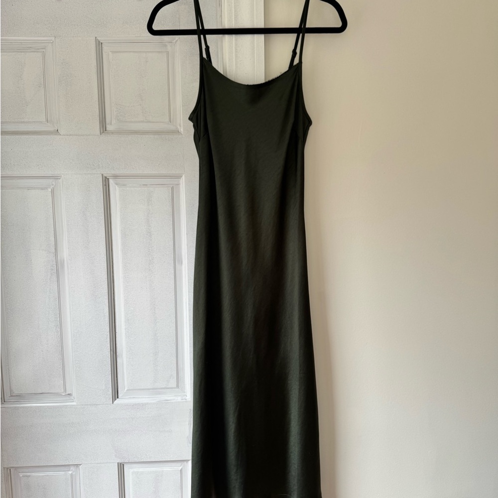 Elegant Green Slip Dress